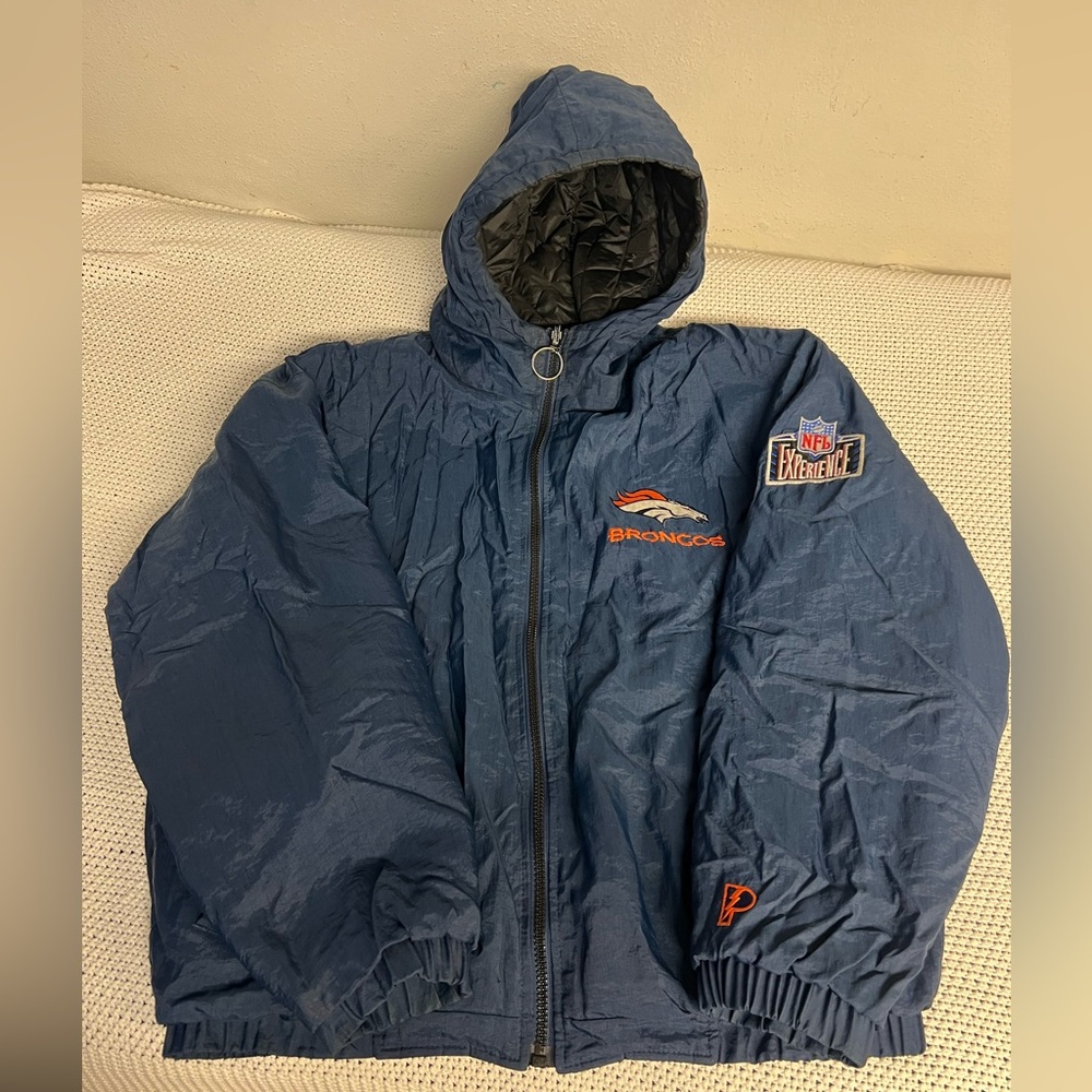 Reversible pro player broncos coat